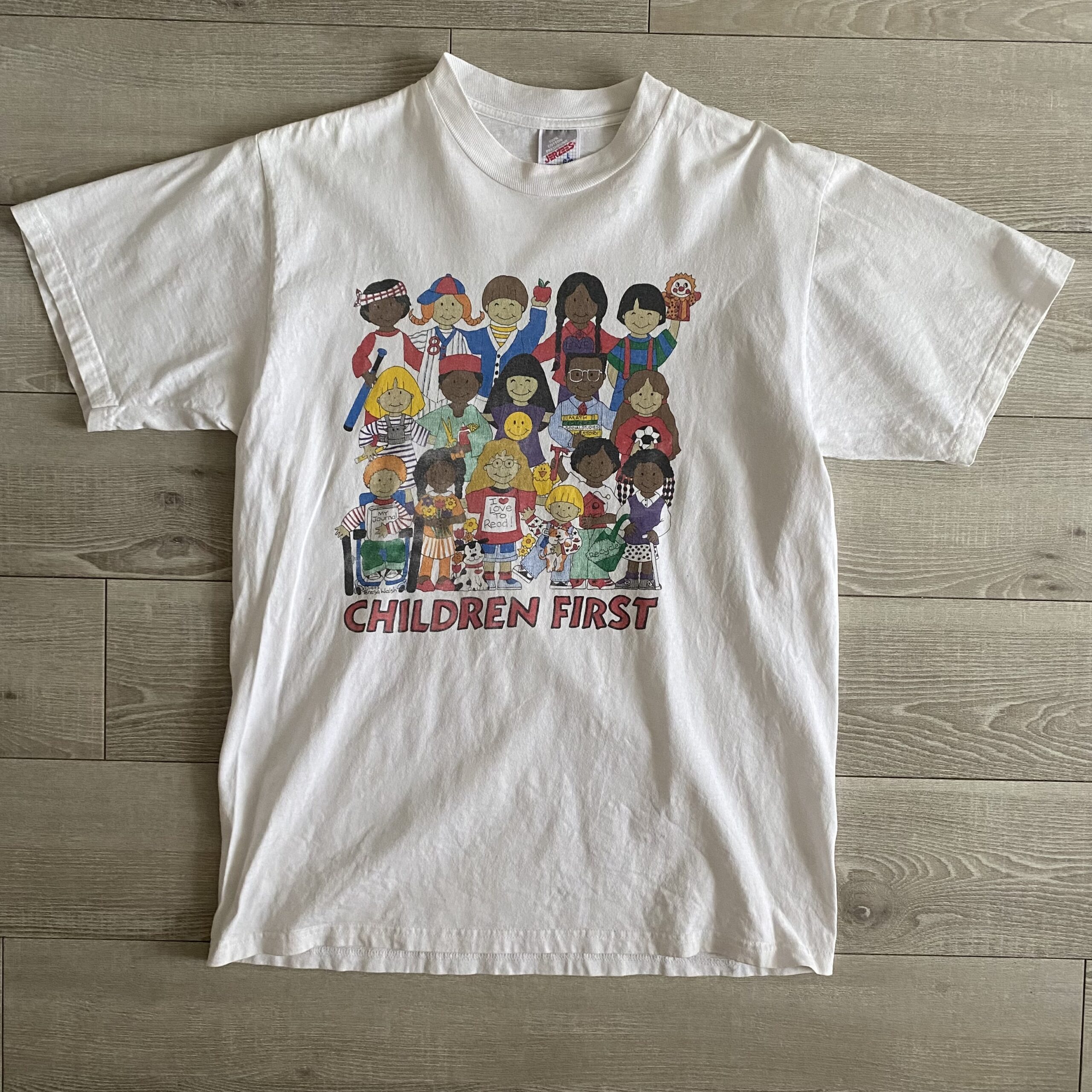 aiko着用 90s CHILDREN FIRST Tシャツ ホワイト XLまことVTG - トップス