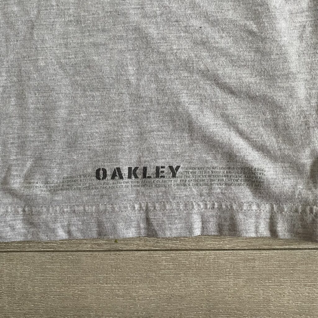 oakeley オークリー　90s　ロンT　ロゴ　デザイン　背面