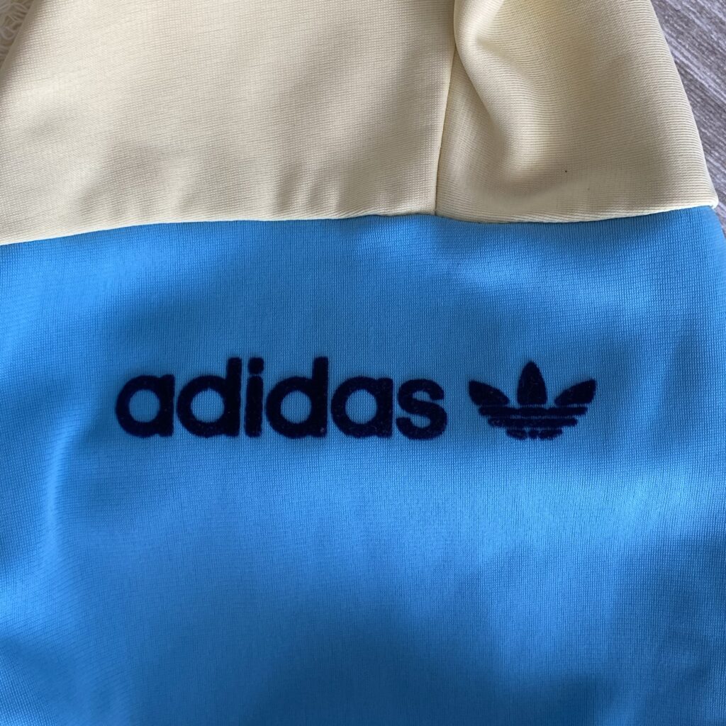 adidas 常田大希　着用　ハーフジップ　スウェット　アディダス　西ドイツ製80s 年代　袖　ロゴ
