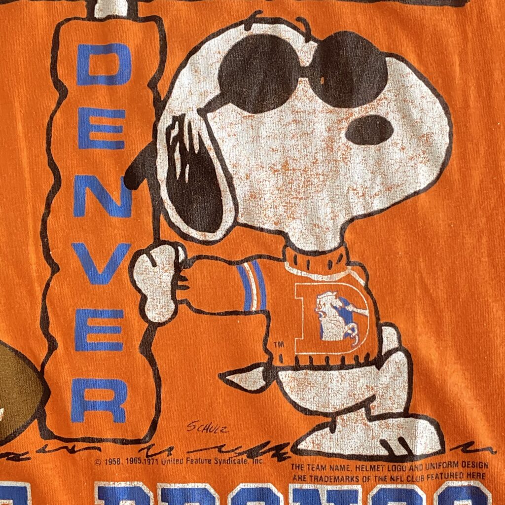 菅田将暉　NFL　denver broncos snoopy スヌーピー　Tシャツ　