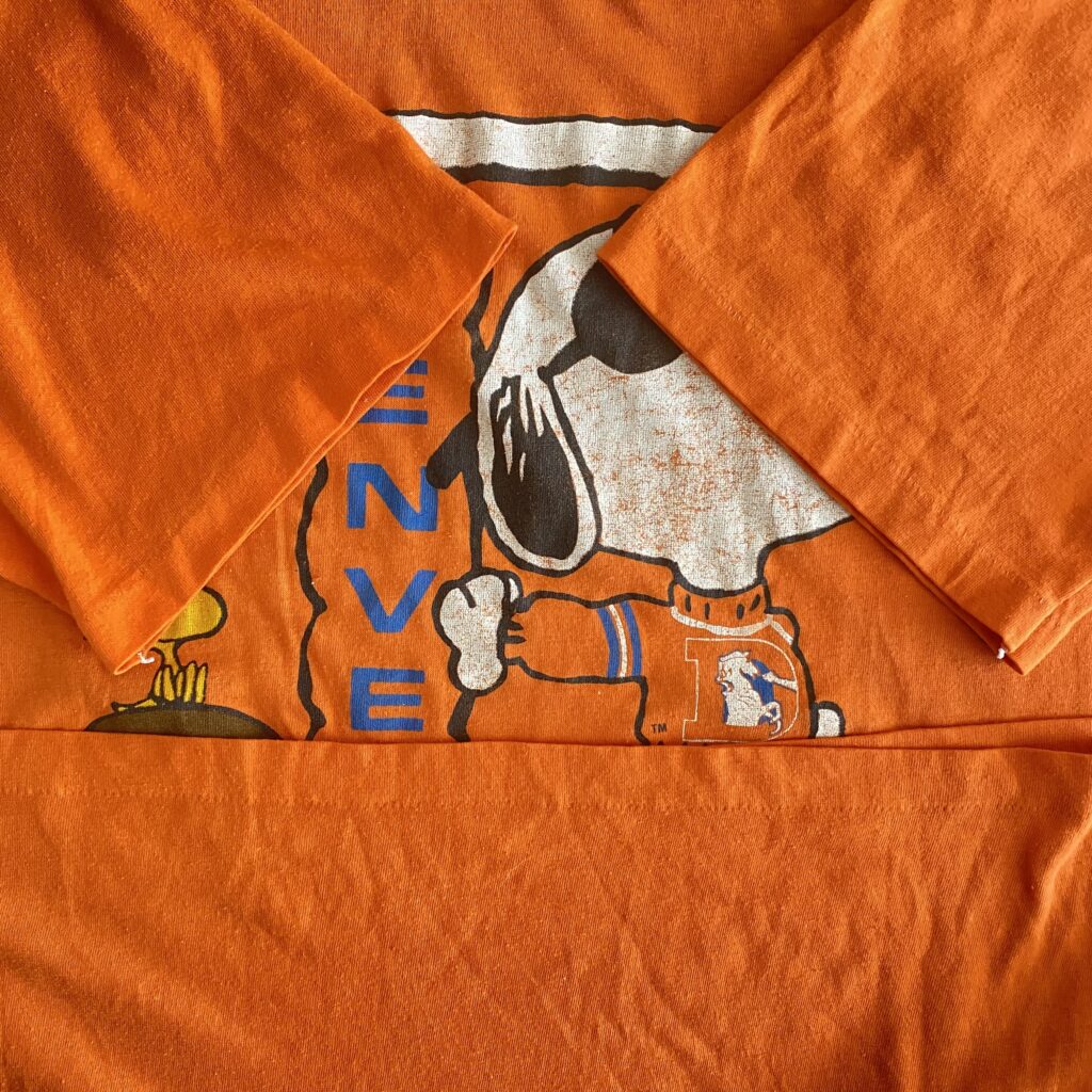 菅田将暉　NFL　denver broncos snoopy スヌーピー　Tシャツ　シングルステッチ