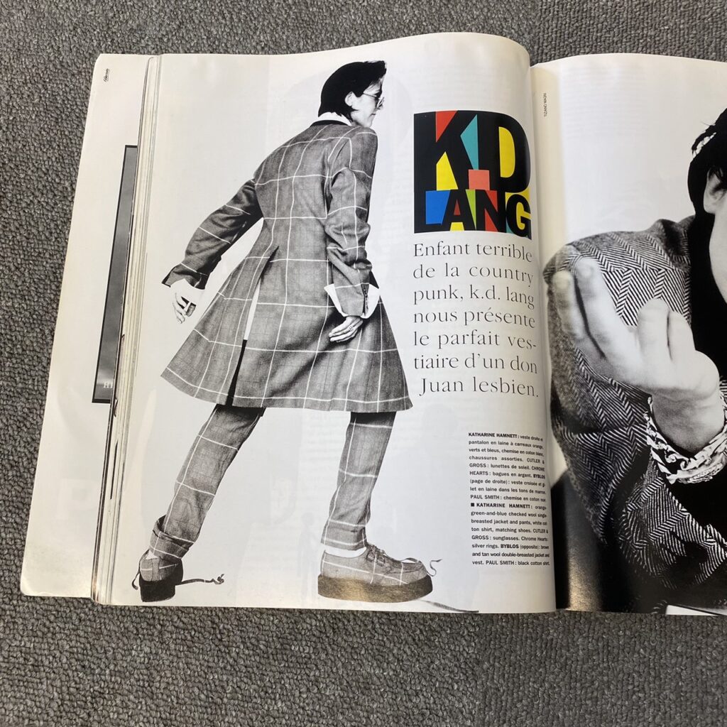 VOGUE HOMME International Mode Magazine 1994-95年 秋／冬号　kd lang