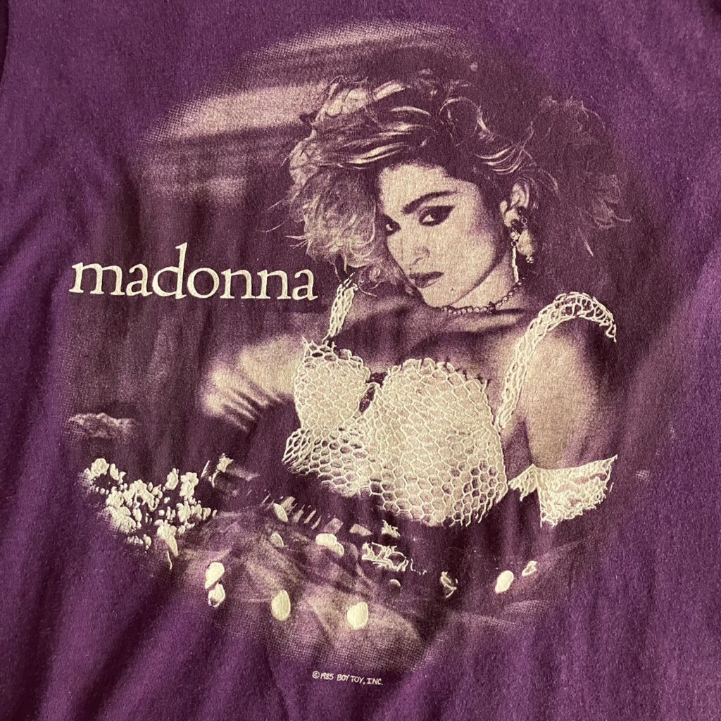 木村拓哉　キムタク　マドンナ　madonna Tシャツ　古着　1985　the virgin tour  ツアーTシャツ　80s