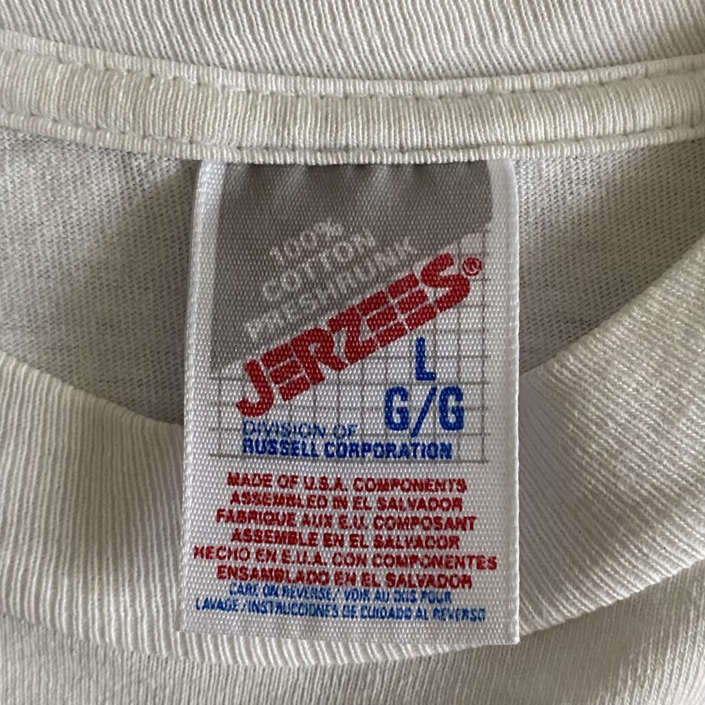 jerzees ジャージーズ タグ tag 年代 history グリッドタグ グリッド