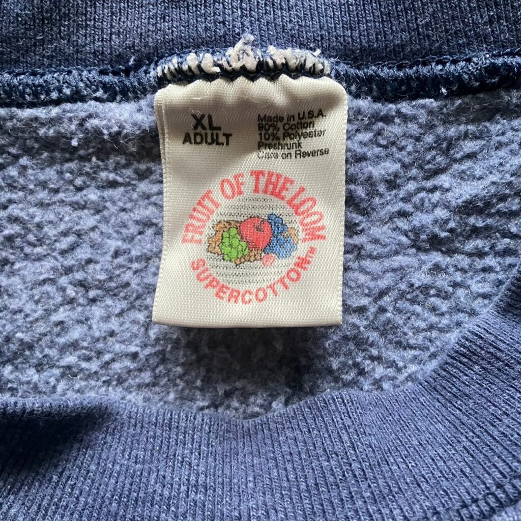 90s fruit of the loom フルーツオブザルーム タグ 年代 tag history