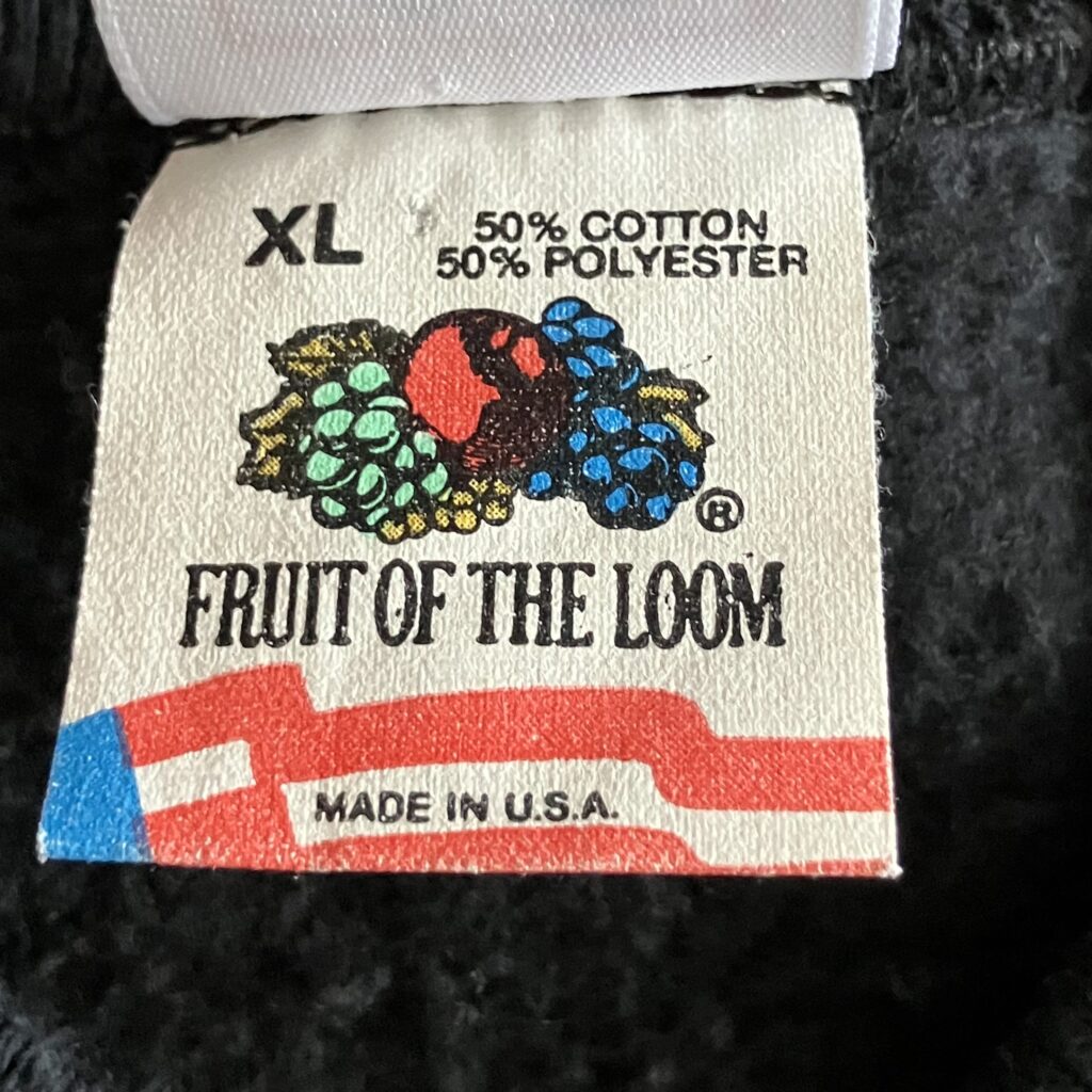 80s fruit of the loom フルーツオブザルーム タグ 年代 tag history