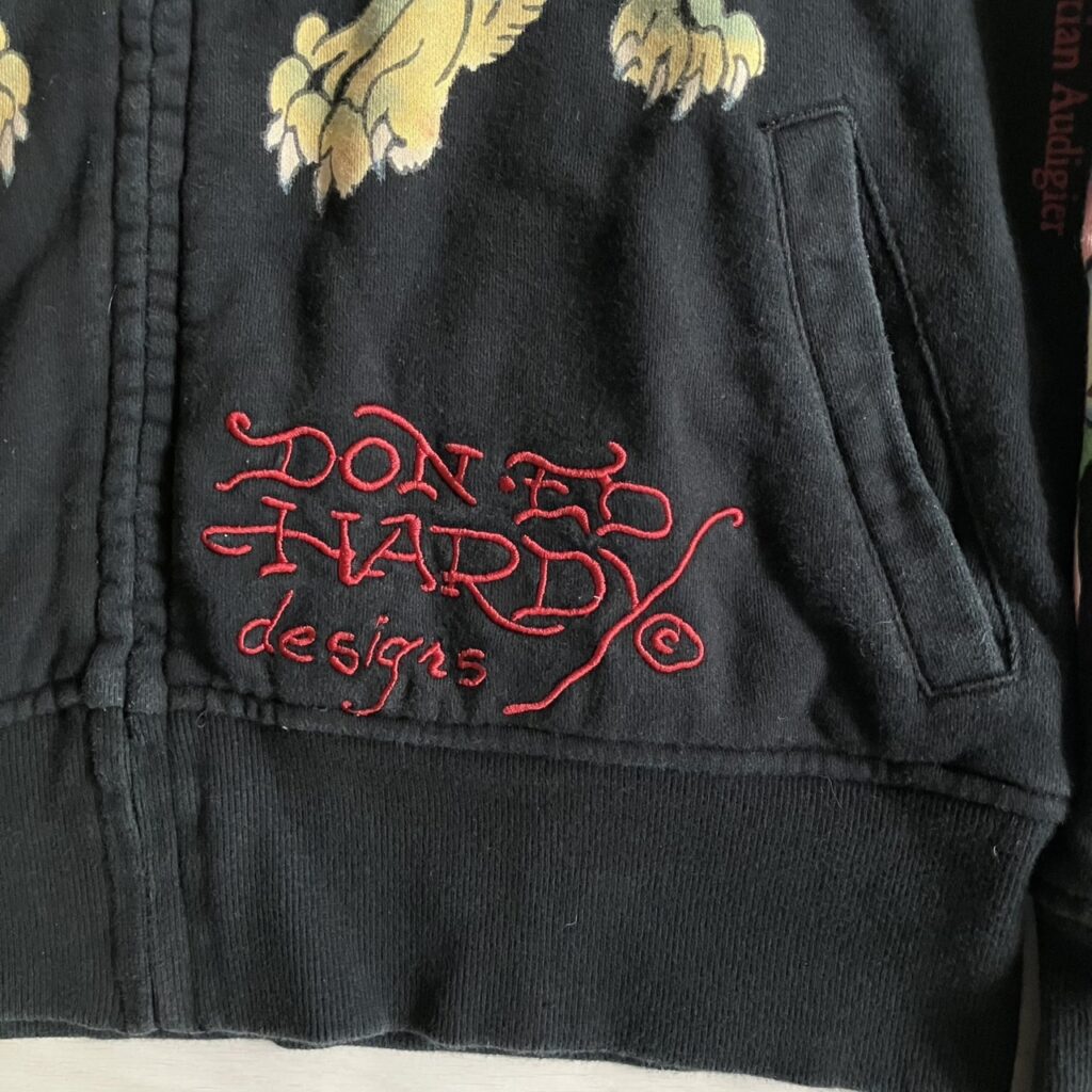 ed hardy 松村北斗 ジップアップパーカー フーディー 虎 古着 エドハーディー