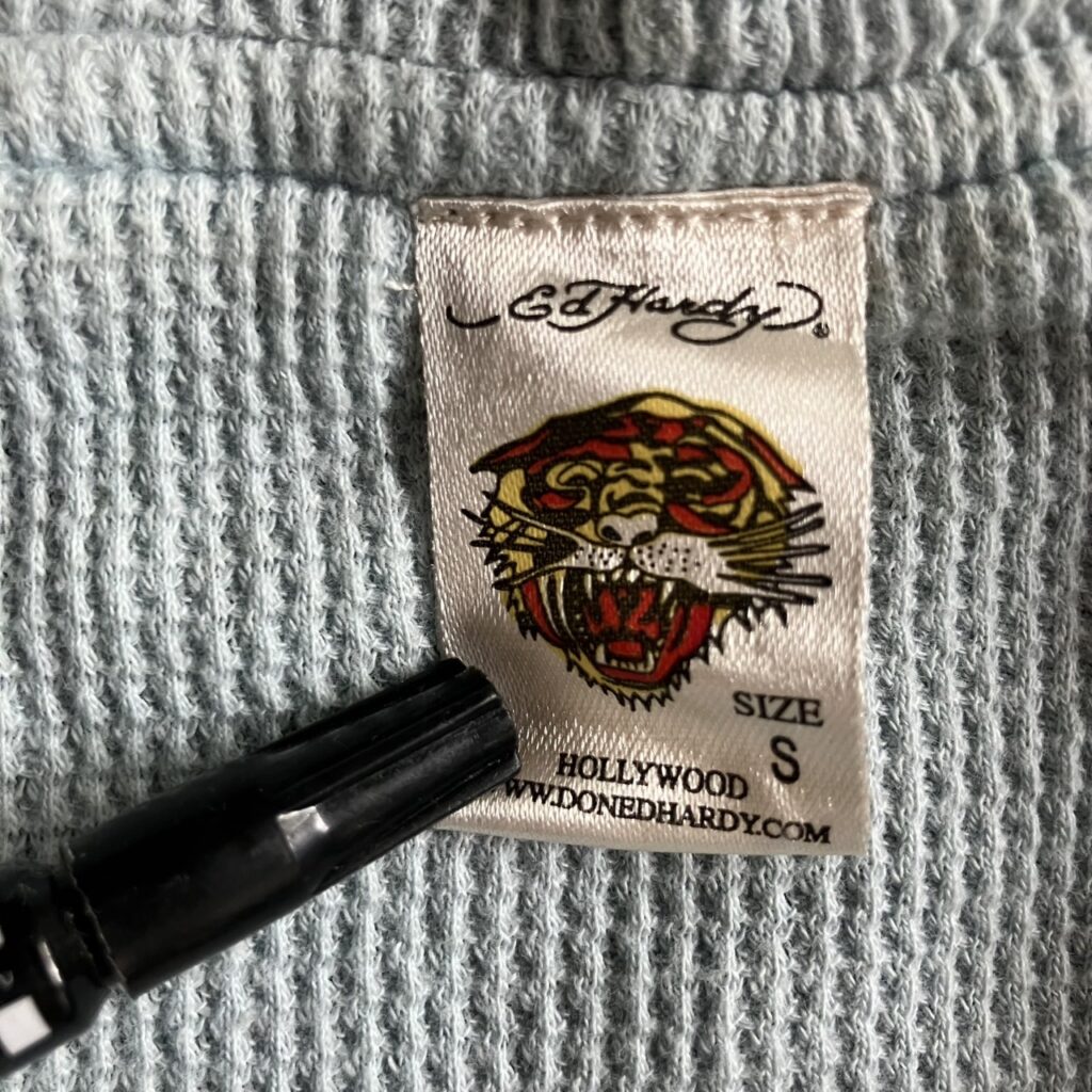 ed hardy 松村北斗 ジップアップパーカー フーディー 虎 古着 エドハーディー タグ 00s