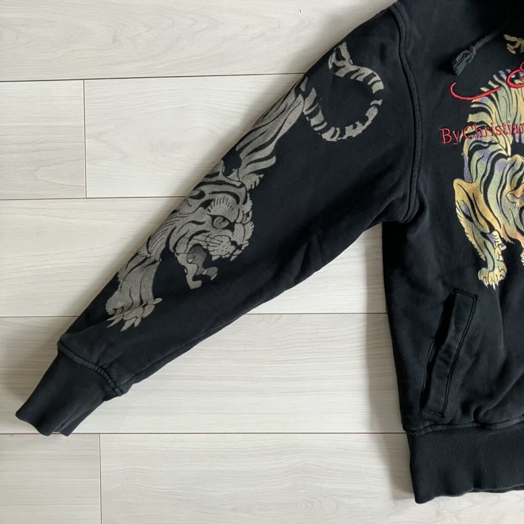 ed hardy 松村北斗 ジップアップパーカー フーディー 虎 古着 エドハーディー