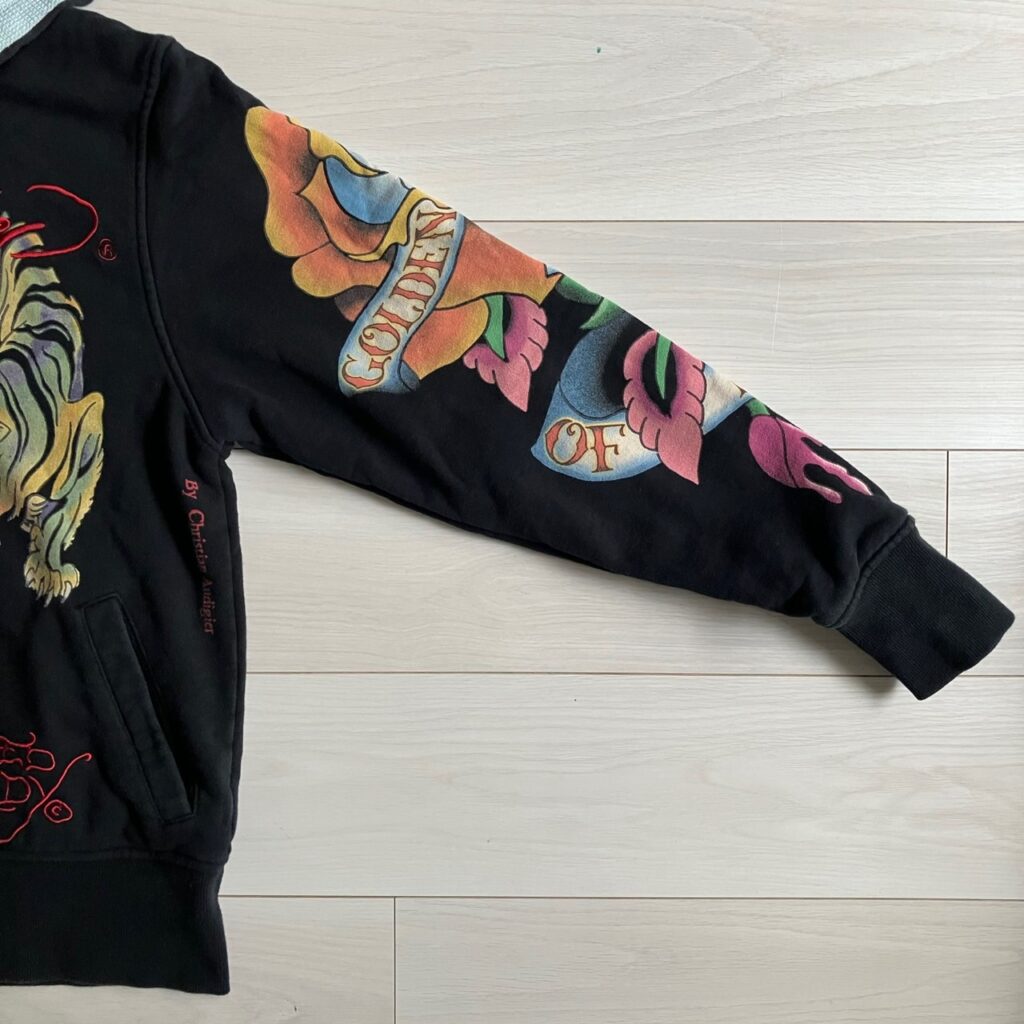 ed hardy 松村北斗 ジップアップパーカー フーディー 虎 古着 エドハーディー
