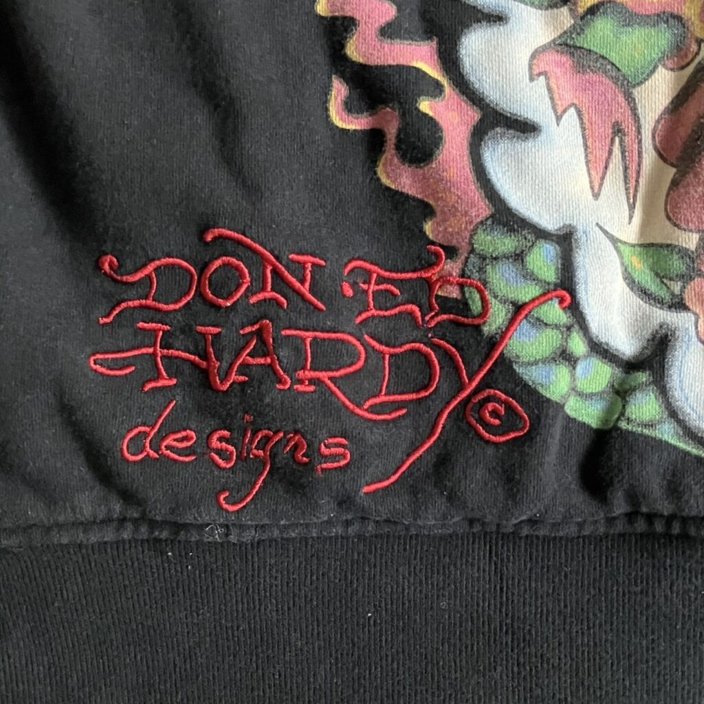 ed hardy 松村北斗 ジップアップパーカー フーディー 虎 古着 エドハーディー