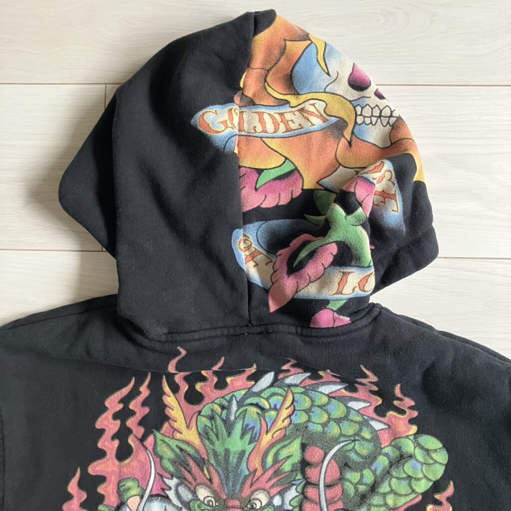 ed hardy 松村北斗 ジップアップパーカー フーディー 虎 古着 エドハーディー