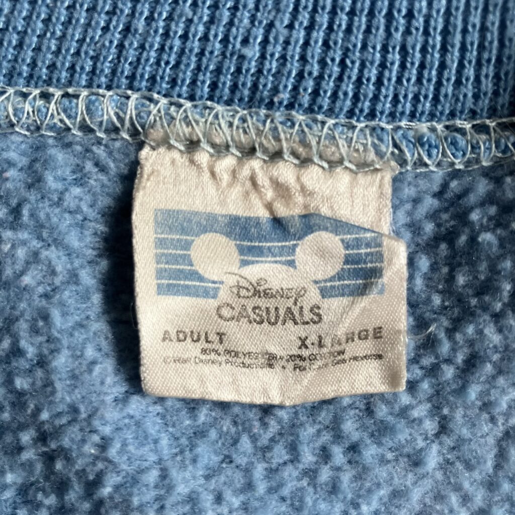 80s ディズニー　ミッキー　スウェット　白足ミッキー