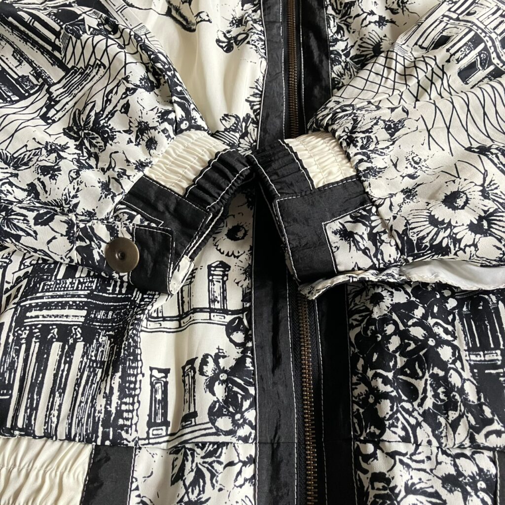 松村北斗 ストーンズ 私服 古着 Giacca 総柄 ナイロンジャケット ブルゾン