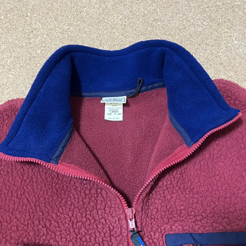 L.L.Bean llbean ll bean ハーフジップ フリース レッド 杉咲花 冬のなんかさ、春のなんかね 冬のさ春のね 90s