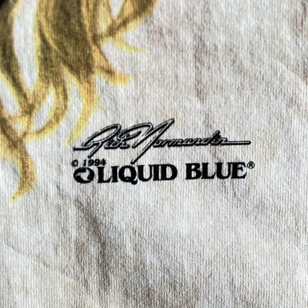 JESSE LIQUID BLUE リキッドブルー　Tシャツ　90s  ライオン　DEV LARGE