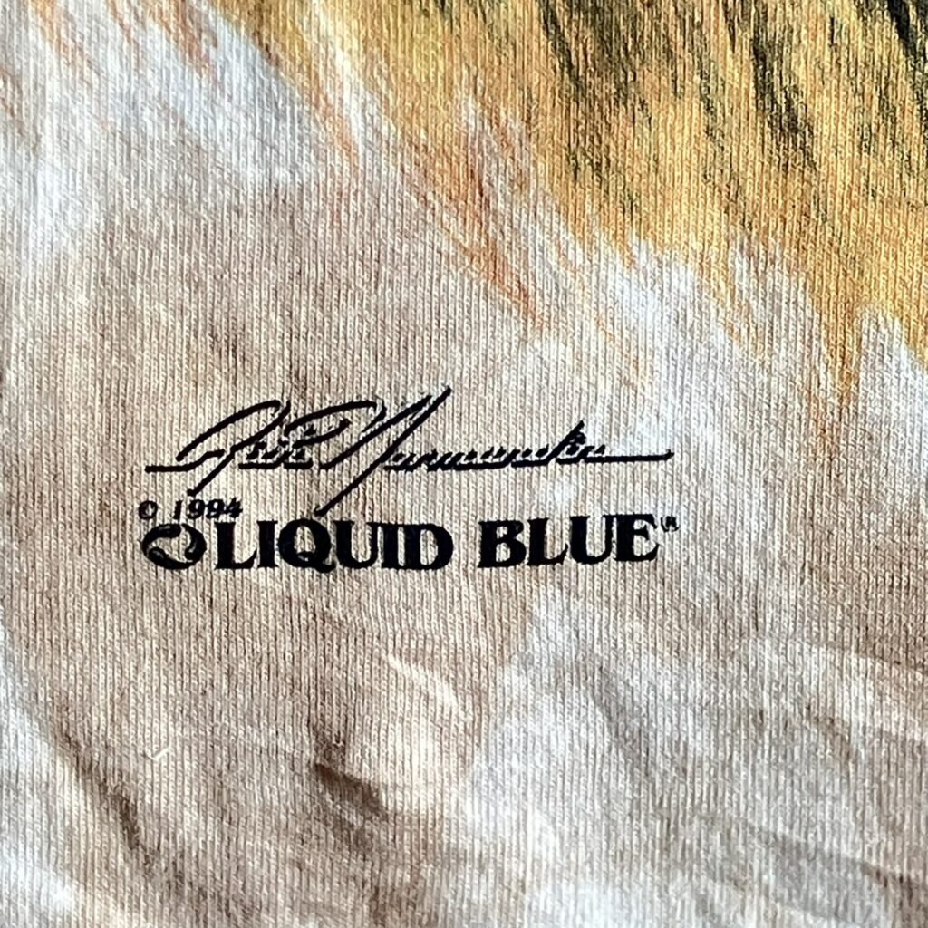 JESSE LIQUID BLUE リキッドブルー　Tシャツ　90s  ライオン　DEV LARGE