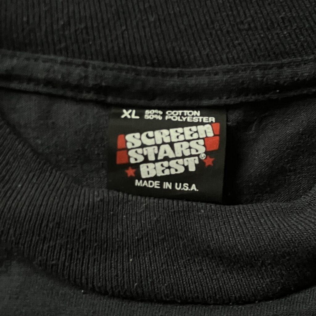 オモシーチャンネル 山田レン THIS MAN Tシャツ WHAT PART OF NO DIDN'T YOU UNDERSTAND? ブラック スクリーンスターズ ベルトン XL 80s 90s