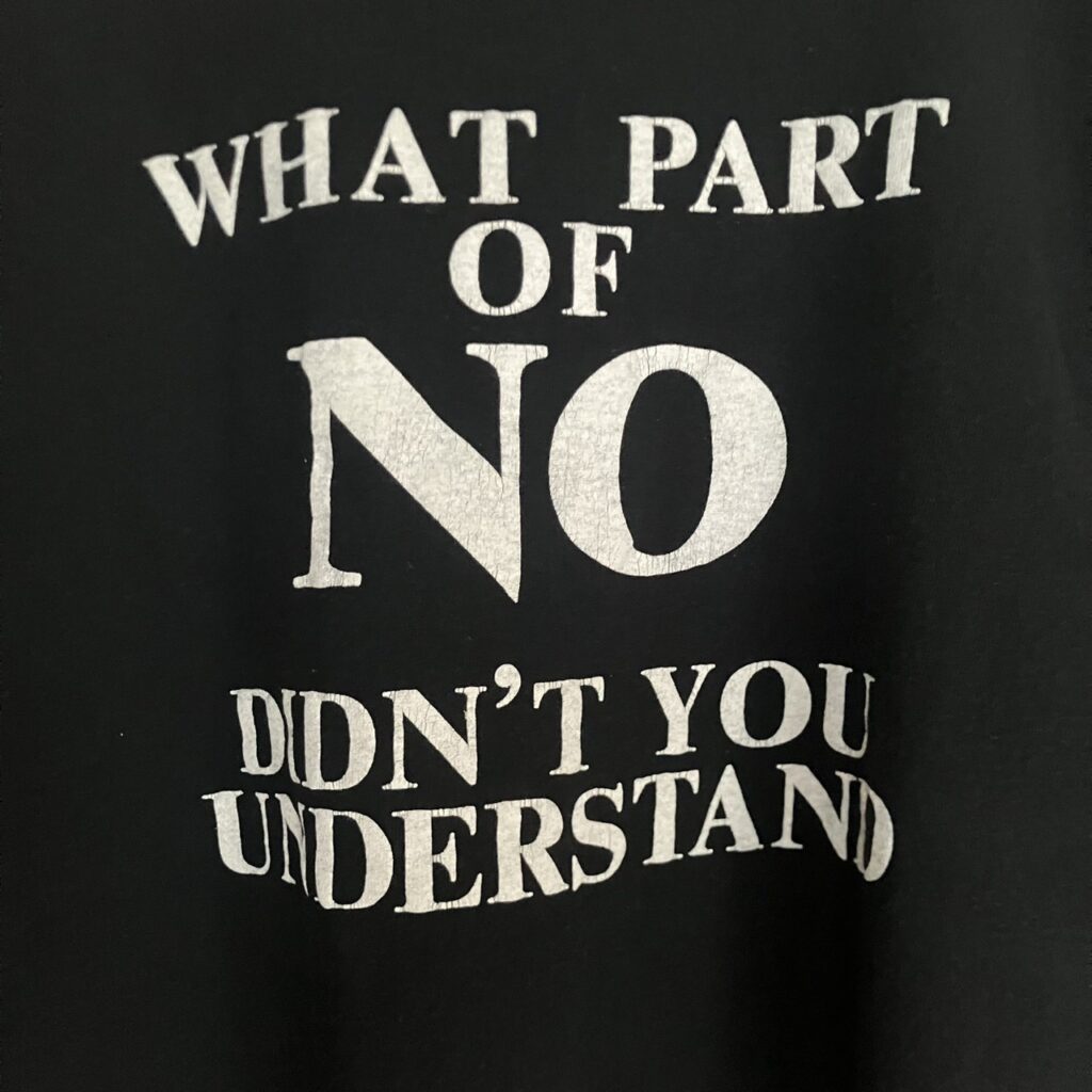 オモシーチャンネル 山田レン THIS MAN Tシャツ WHAT PART OF NO DIDN'T YOU UNDERSTAND? ブラック スクリーンスターズ ベルトン XL 80s 90s