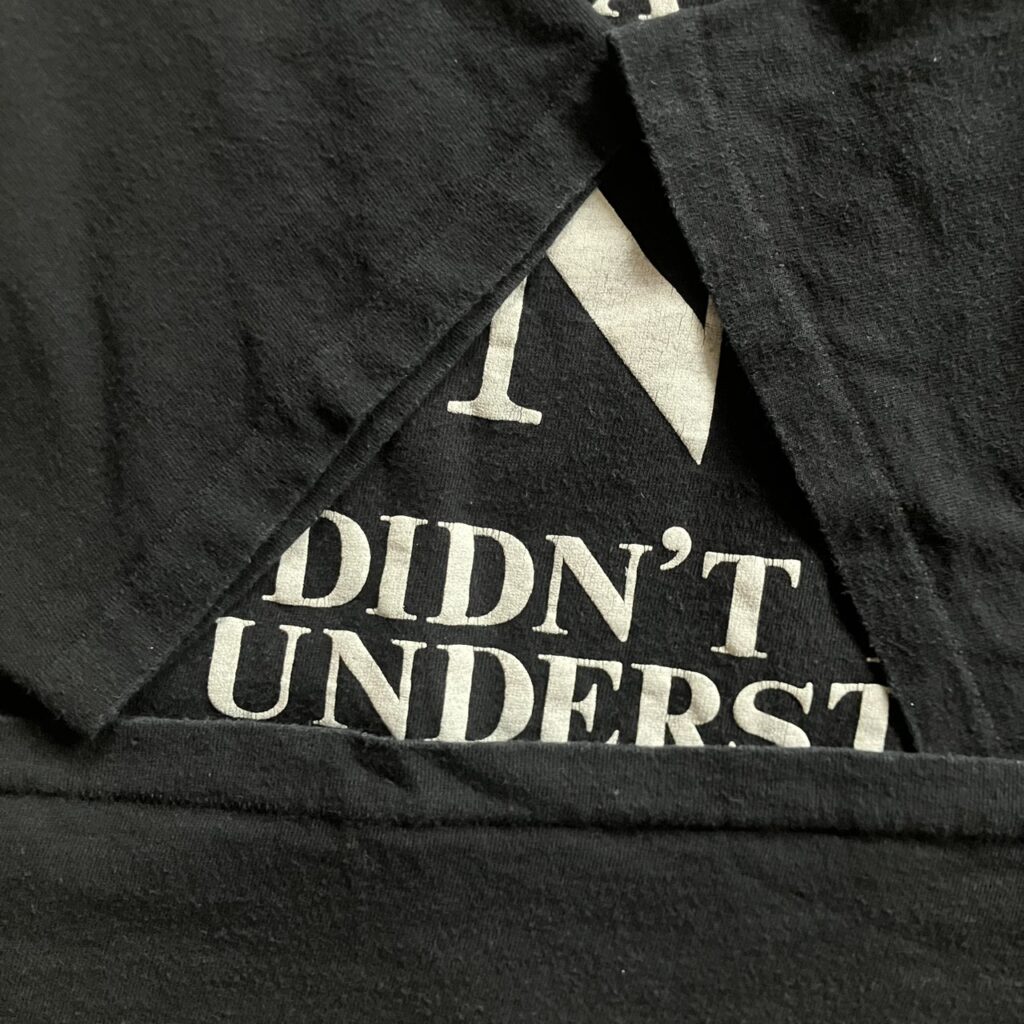 オモシーチャンネル 山田レン THIS MAN Tシャツ WHAT PART OF NO DIDN'T YOU UNDERSTAND? ブラック スクリーンスターズ ベルトン XL 80s 90s